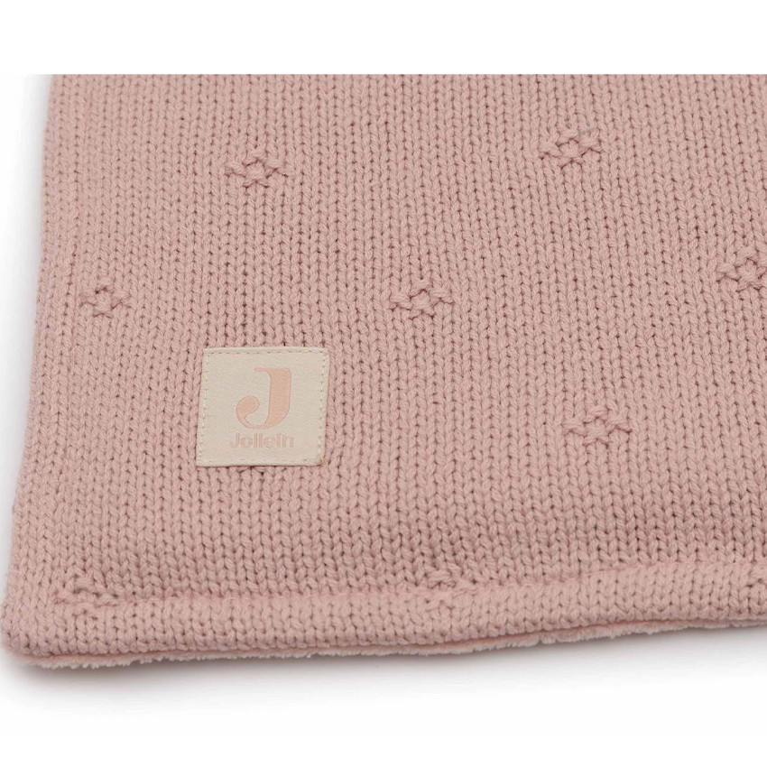 Couverture berceau Cosy Knit - 75X100CM - WILD ROSE-Velvet  