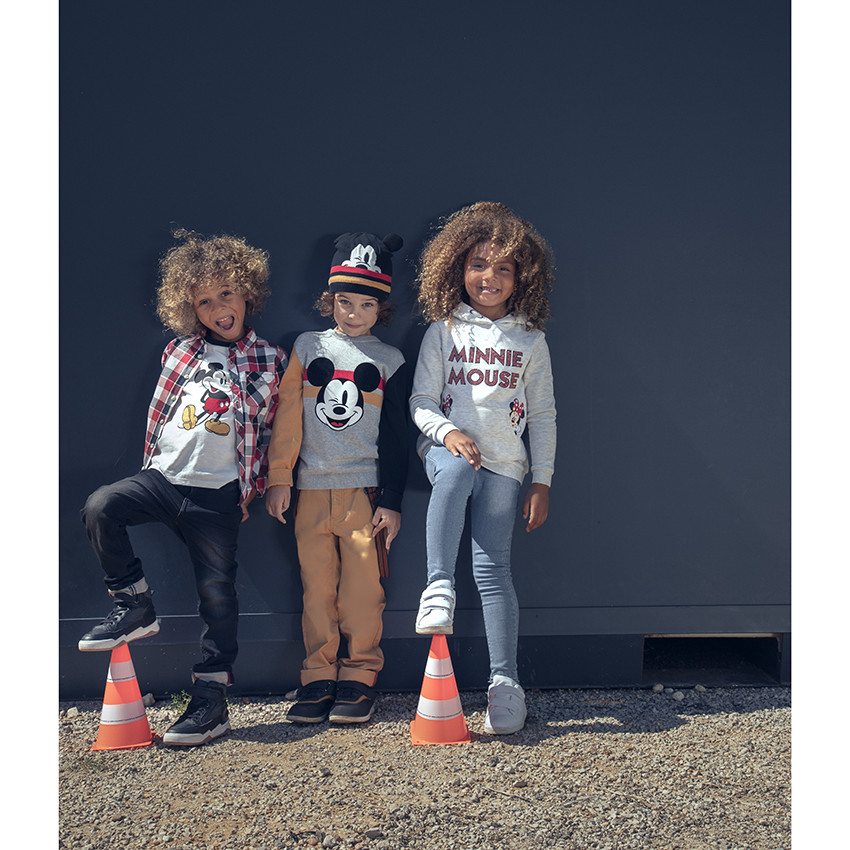 T-shirt à manches longues print Mickey Disney pour enfant garçon 