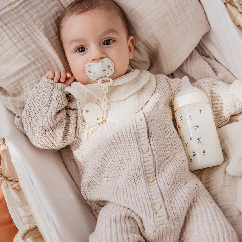 Attache-sucette chaine Birdies beige 