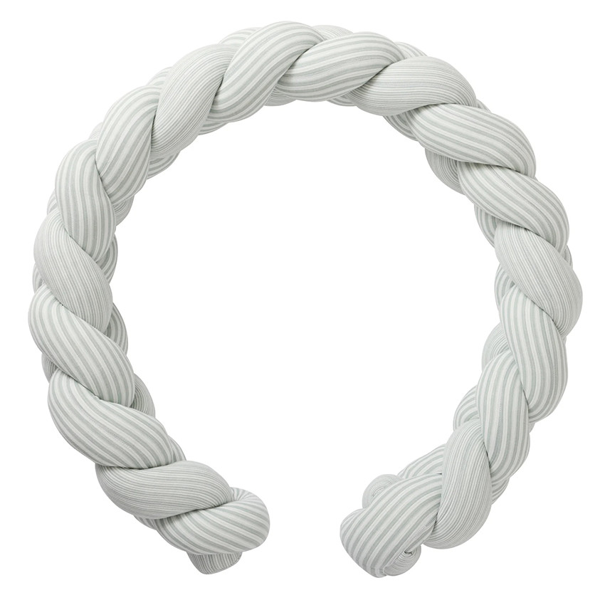 Vlecht decoratief gewatteerd Soft Stripes Ecru Groen van Grijs 