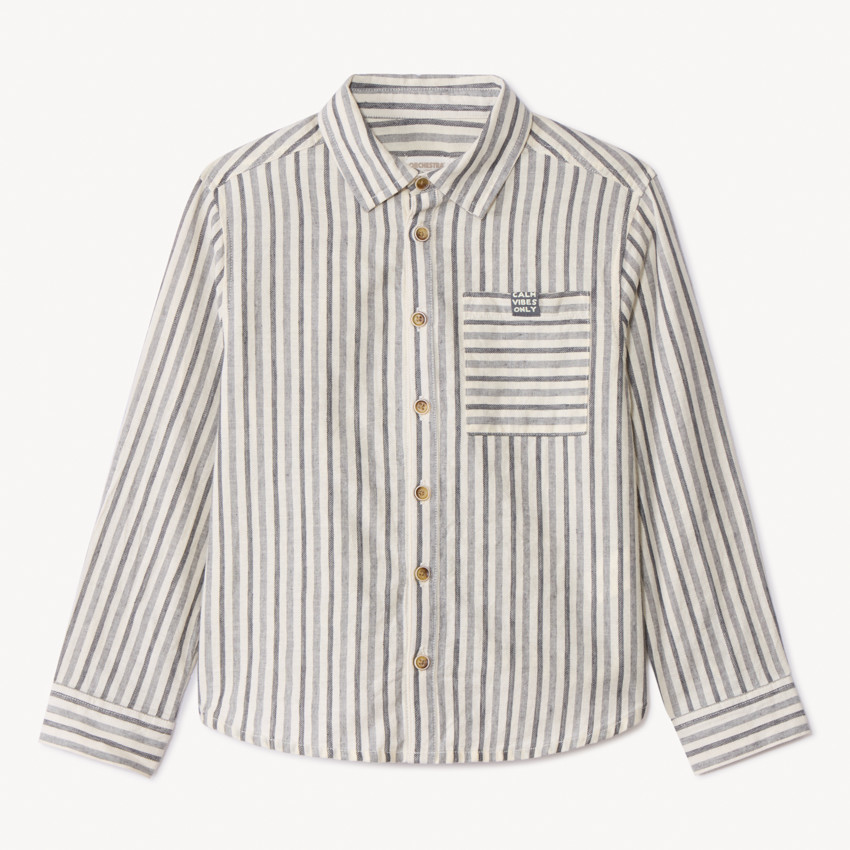 Chemise manches longues rétractables pour garçon  