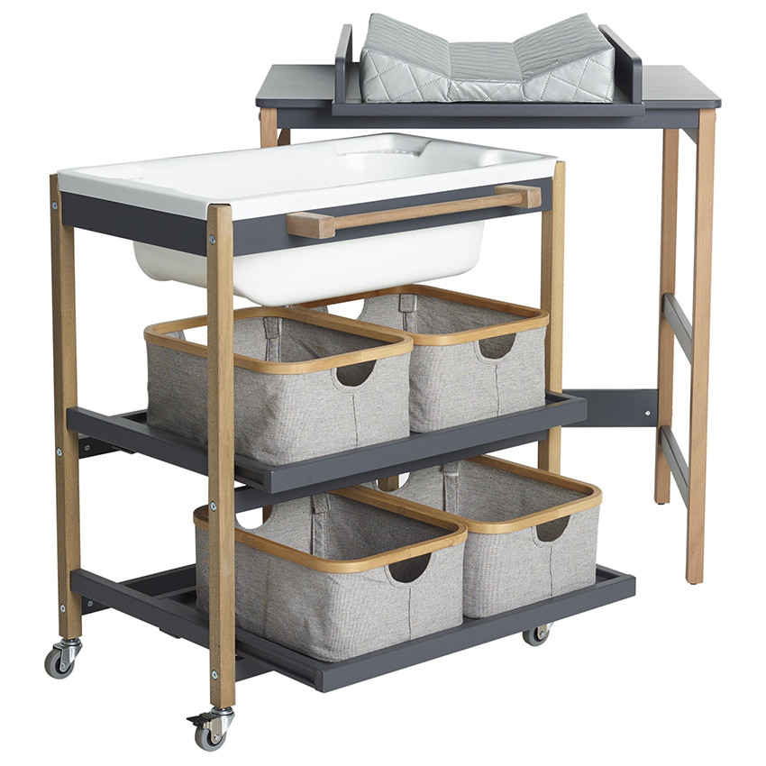 Badmeubel Smart Luiertafel + Bad Moonshadow Natural 