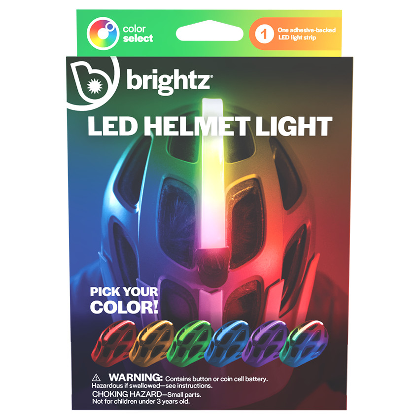 Éclairage LED Brightz pour casque de vélo Multicolor 