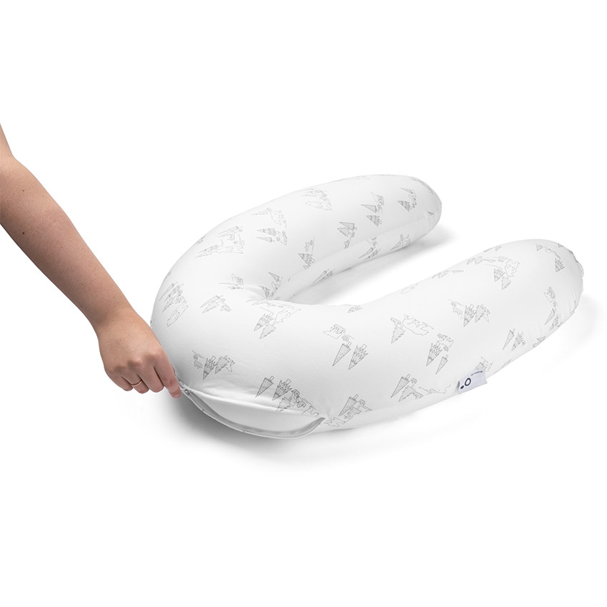 Grand coussin multi-usage Buddy Bear Family Grey 