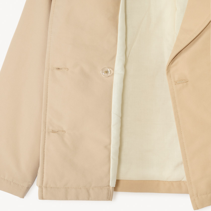 Trench court uni en toile pour fille 