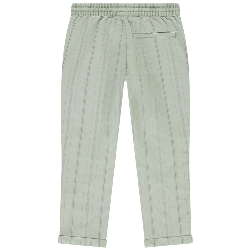 Pantalon en toile à fines rayures pour garçon  