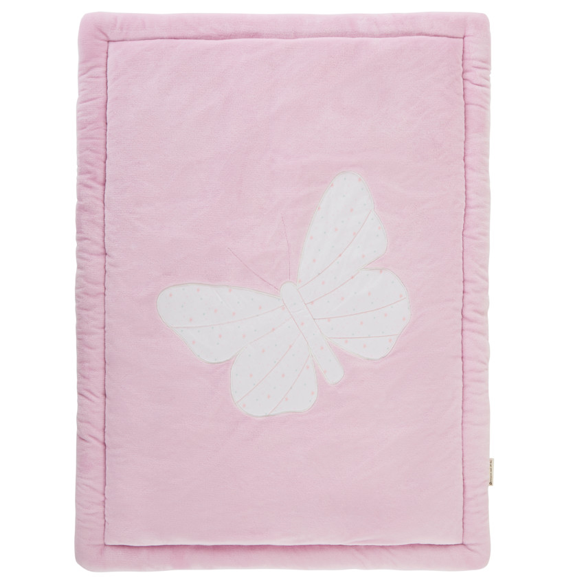 Tapis de parc bi-matière 70 x 95 cm imprimé/Papillon 