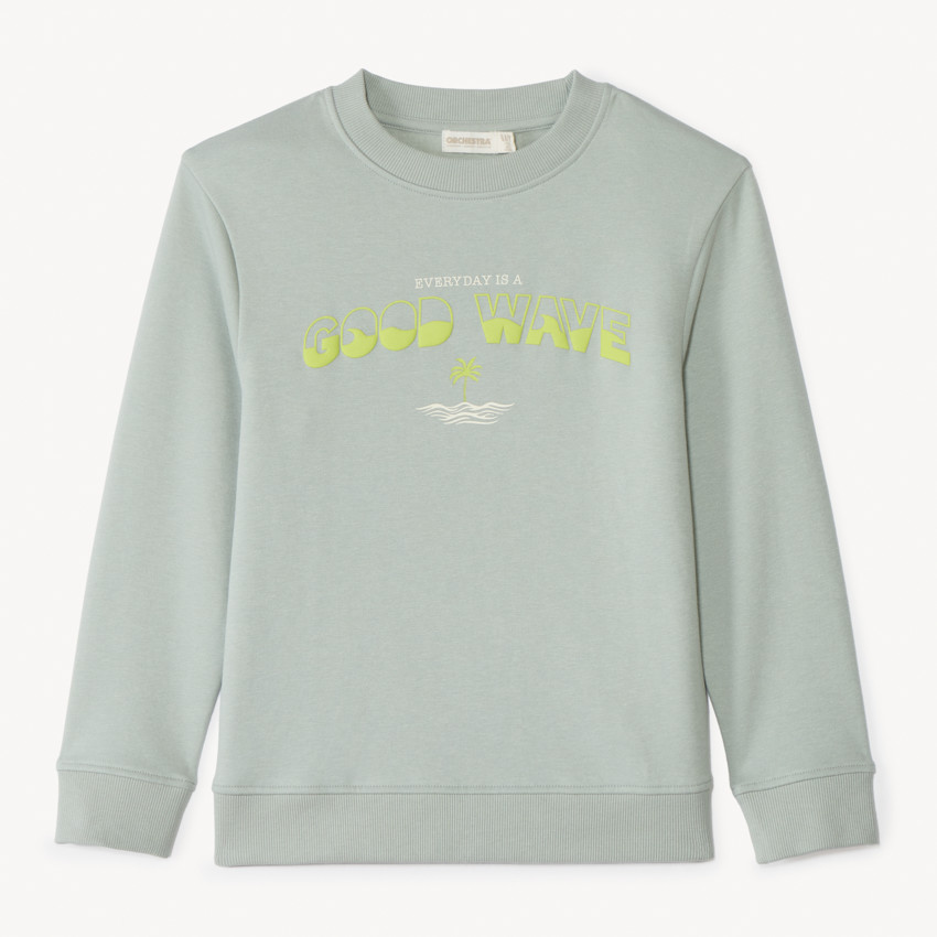 Sweatshirt met puff print voor jongens 