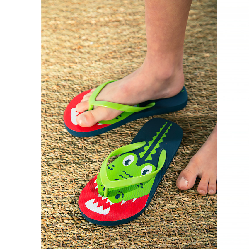 Tongs print crocodile pour garçon 