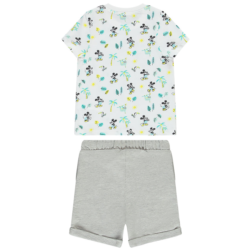 Ensemble de plage t-shirt et bermuda Mickey Disney  