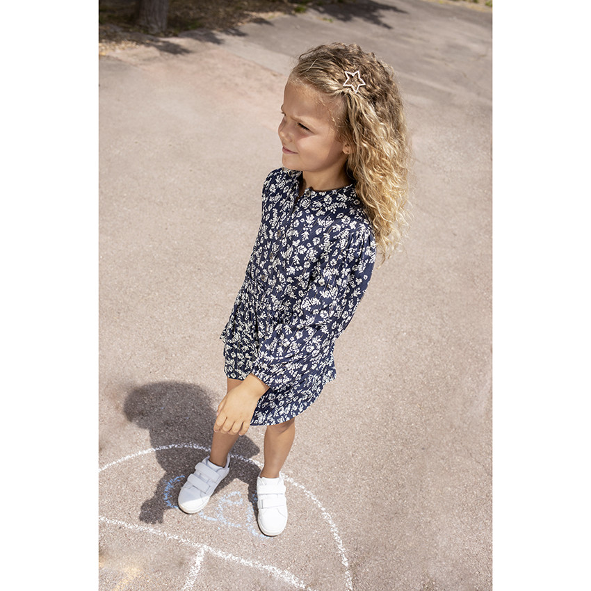 Jurk met lange mouwen en bloemenprint, met ruimzittende snit 