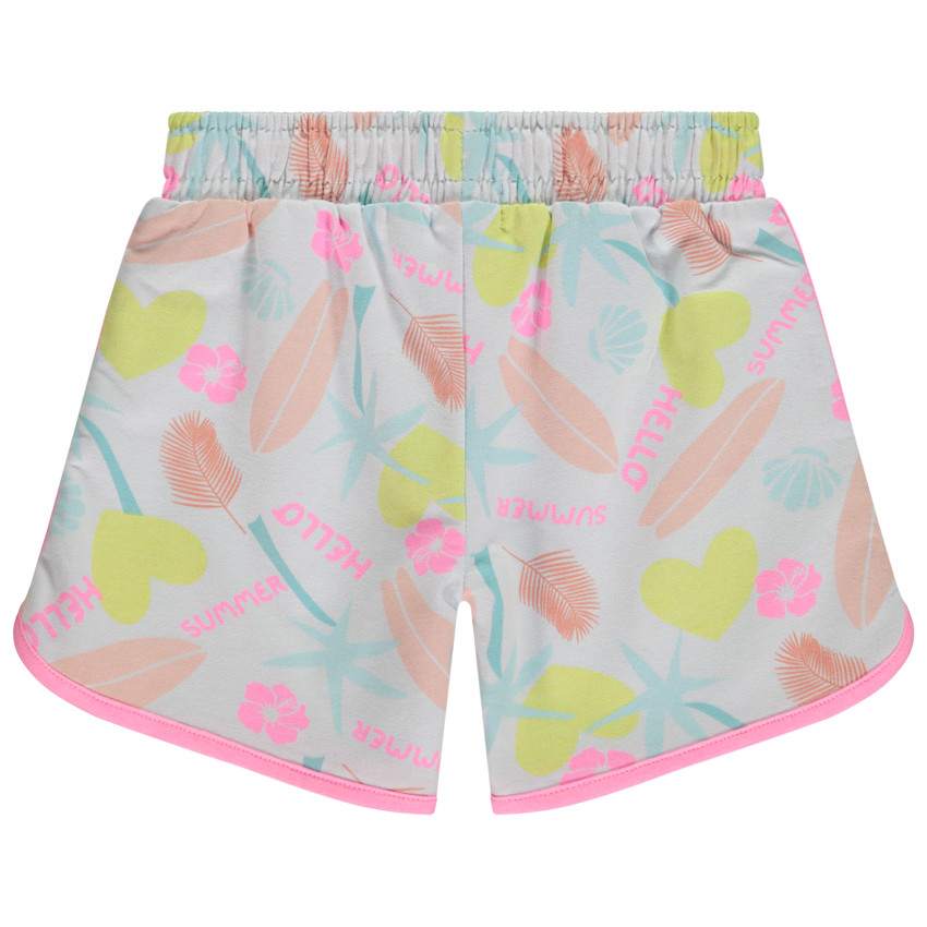 Short de sport en molleton imprimé Summer pour fille 