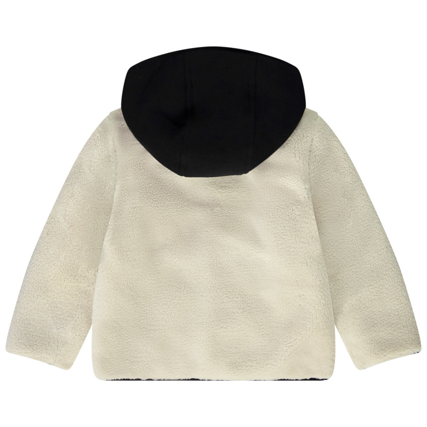 Veste à capuche bi-matière pour garçon 