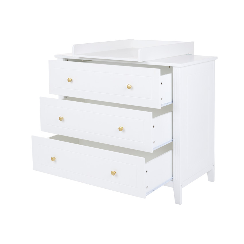Plan à langer blanc pour commode Noah/Charlie/Mae 