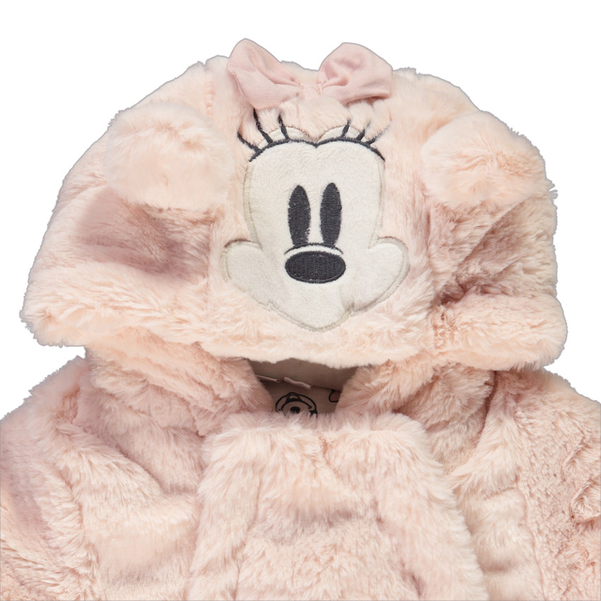 Pilotenpak in sherpa Minnie Disney voor babymeisjes met verschillende afwerkingen volgens de leeftijd 