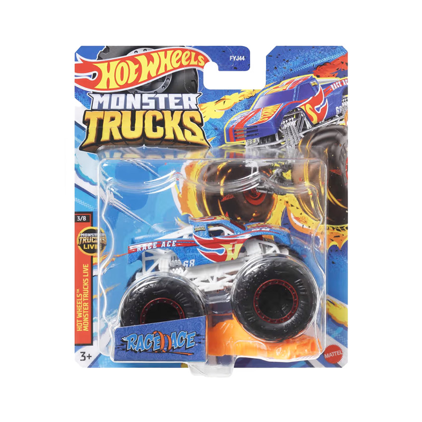 Véhicule Monster Trucks 1/64 (modèle aléatoire) 