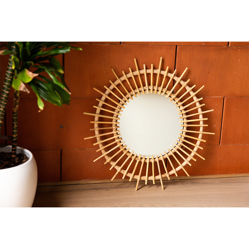 Miroir en Rotin Fondi - 60cm 