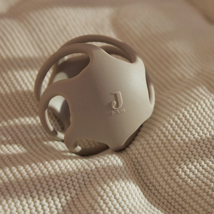 Bijtring bal Silicone - Nougat 