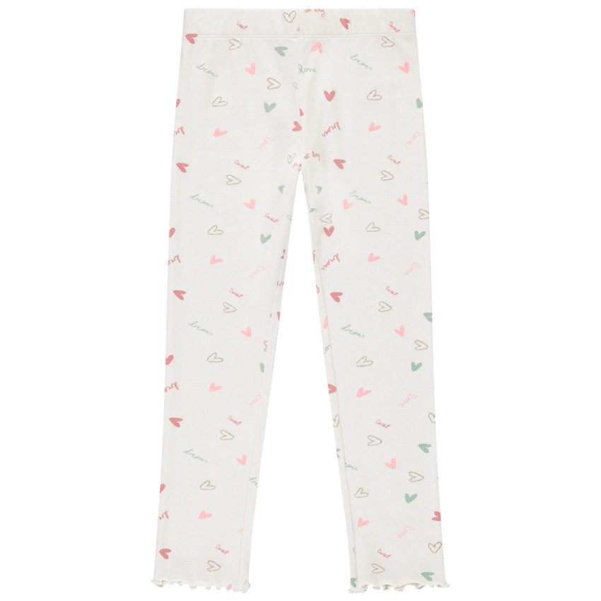 Set pyjama long papillons et cœurs pailletés pour fille 