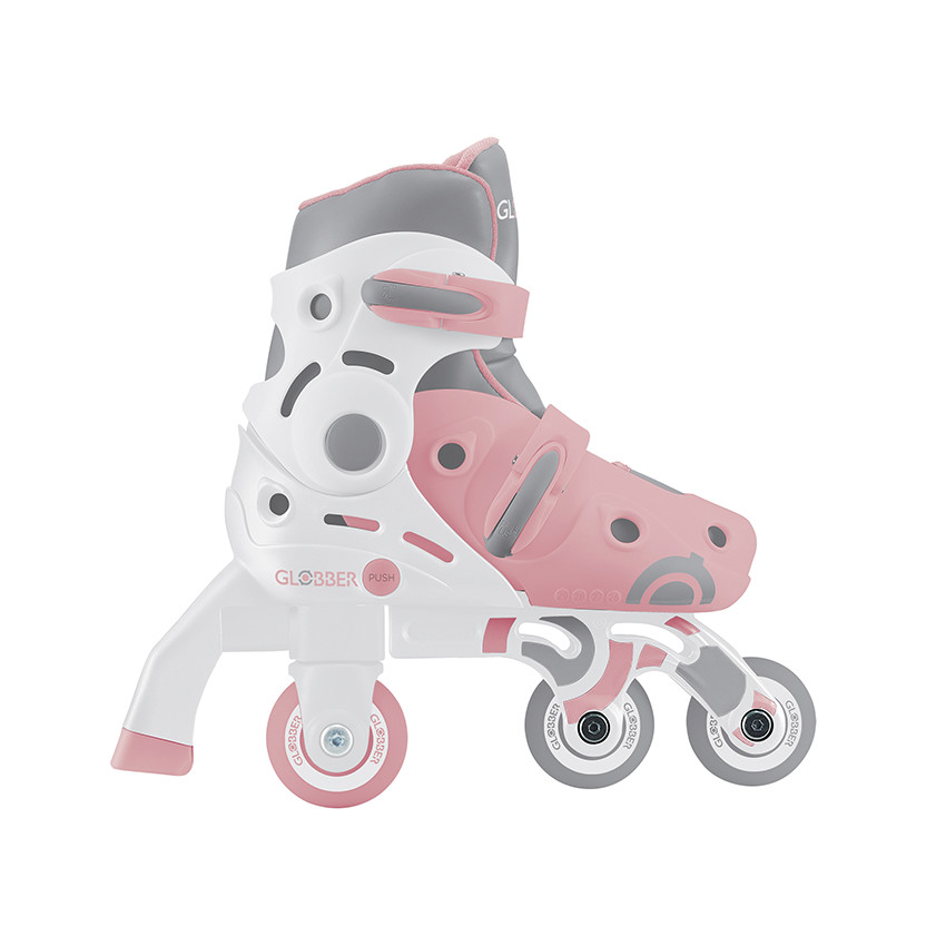 Patins à roulettes évolutifs Learning 2 en 1 S-M/30-33 rose 