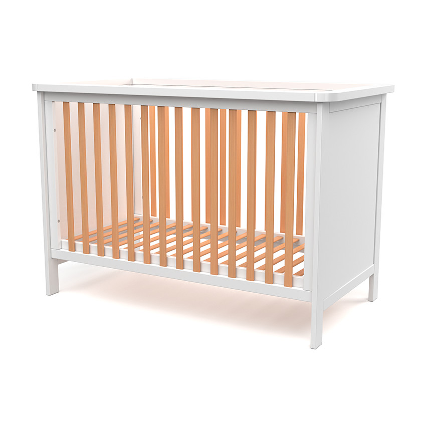 Lit bébé à barreaux Maidstone 60x120 cm 
