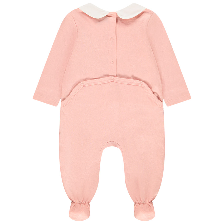 Dors-bien manches longues col Claudine en jersey pour bébé fille 