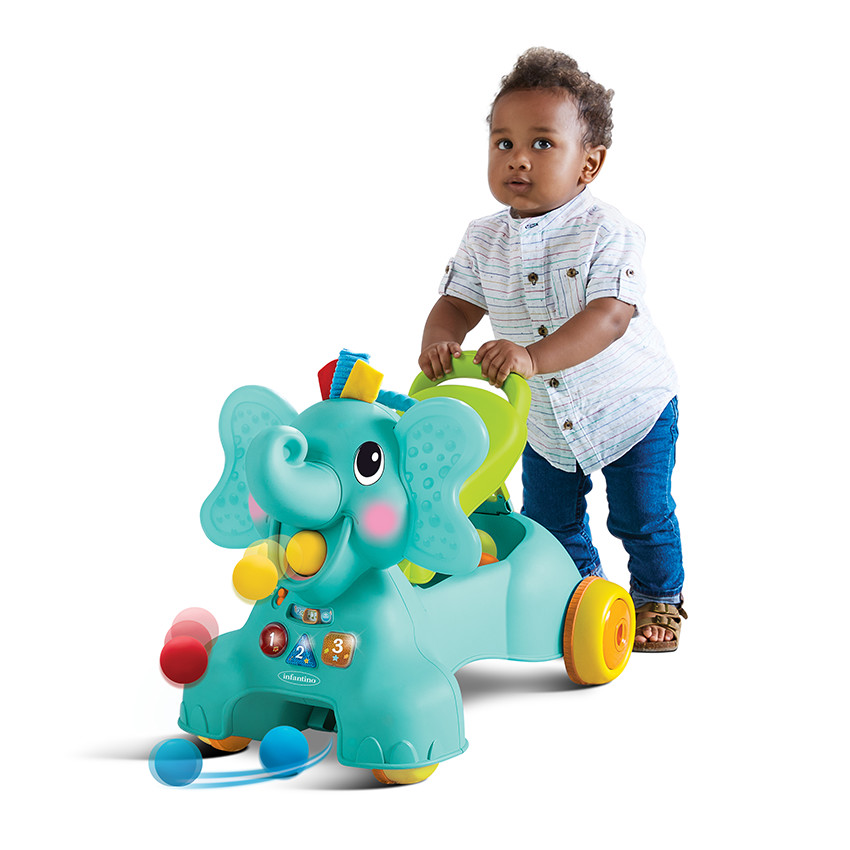 Senso l'Eléphant 3 en 1 porteur et ramasseur de balles - Sit, Walk and Ride Elephant 