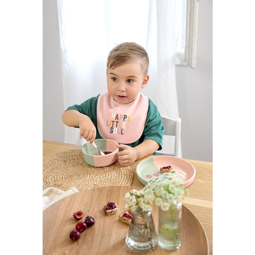 Lot de 5 bavoirs imperméable Happy Fruits Cherry 