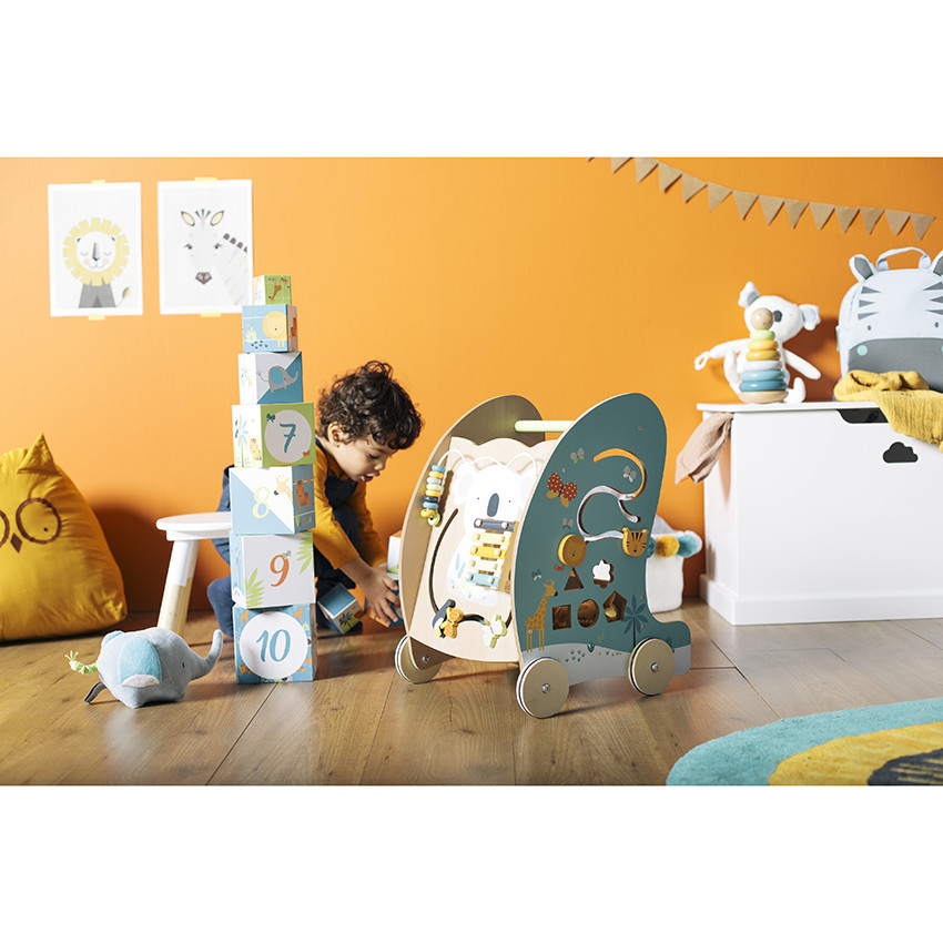 Jouet 1er âge cubes à empiler Crazy Jungle 