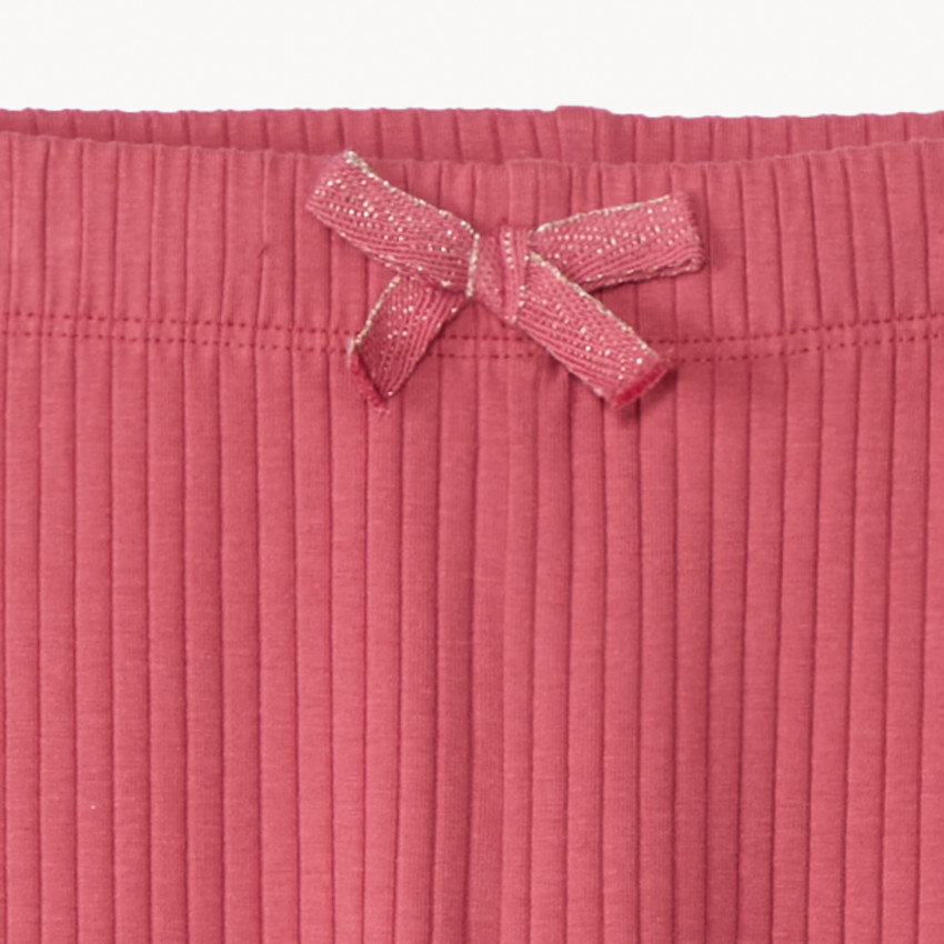 Legging effet côtelé avec nœud pour fille 