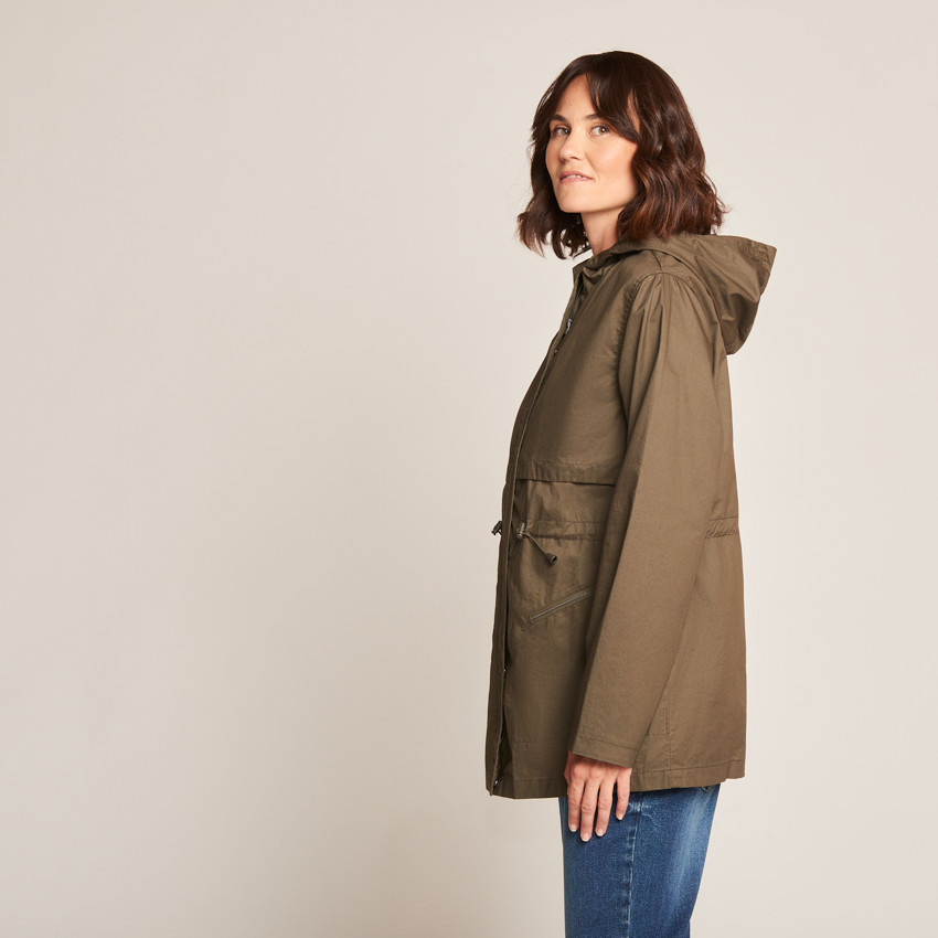Verstelbare zwangerschapsparka met capuchon 