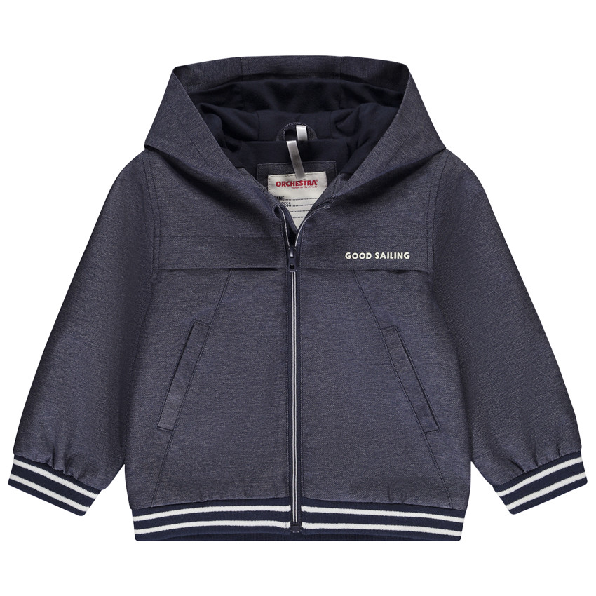 Coupe-vent en toile uni avec capuche pour garçon  