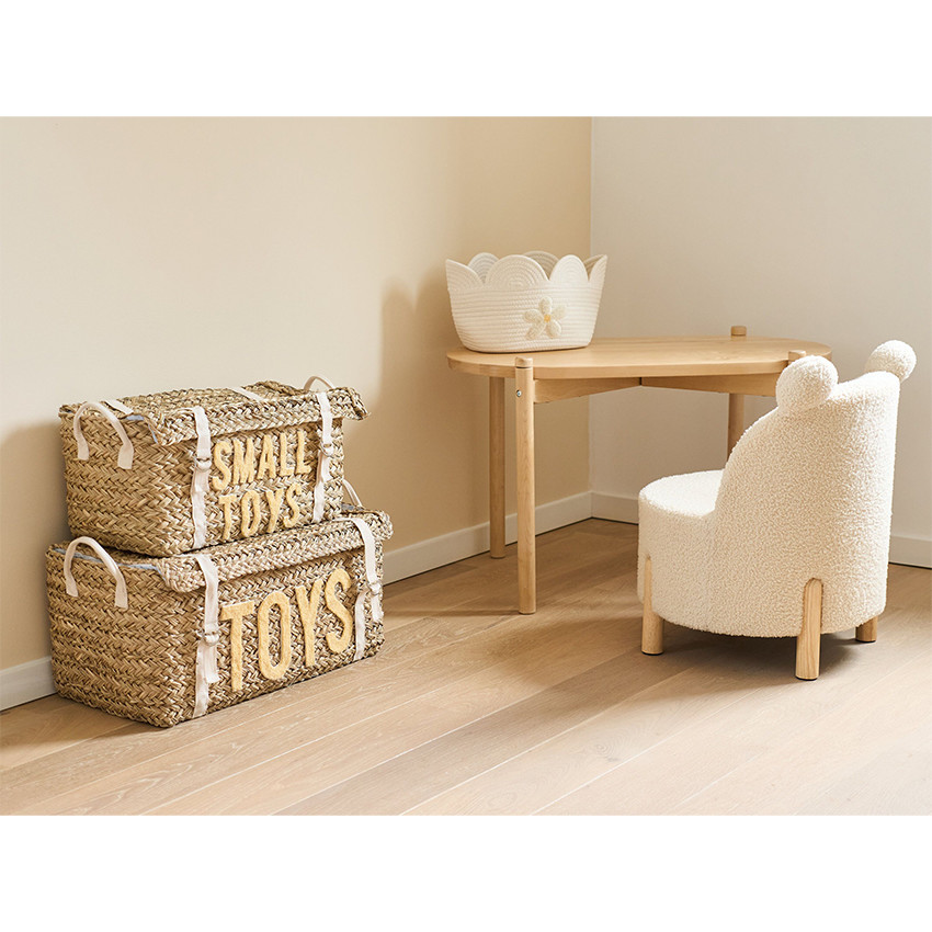 Stoel voor kinderen Teddy Ecru Naturel 18m+ 