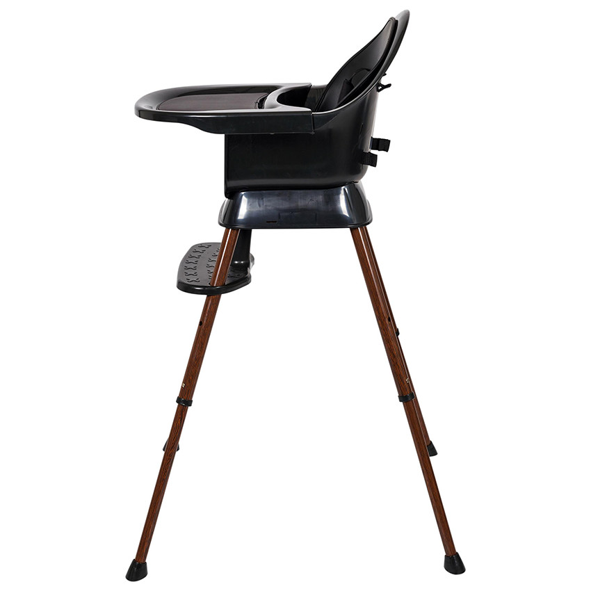 Chaise haute évolutive Ultimo 3 Luxe Black/Walnut 
