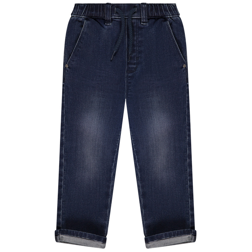 Jean en denim like avec taille élastiquée pour bébé garçon 
