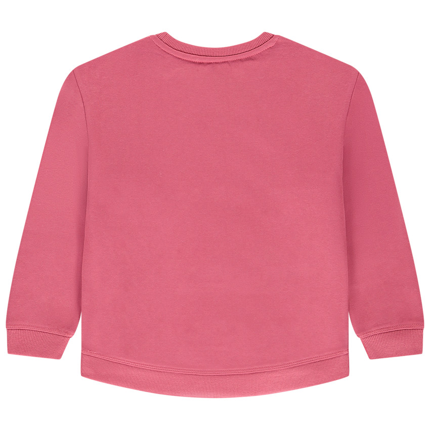 Sweatshirt met print en borduursels op de schouders voor meisjes 