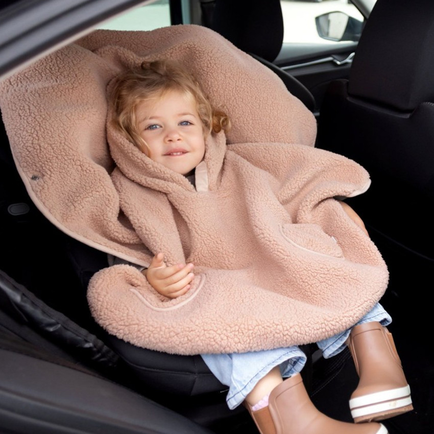 Reis poncho - Teddy + Pady jersey - Natural - 9/36 m 