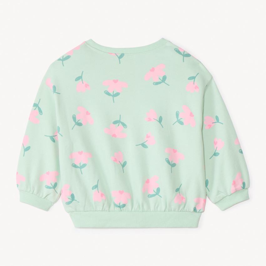 Oversized sweatstof met prints voor babymeisjes 