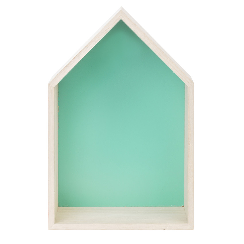 Set van houten huizen om in elkaar te zetten 