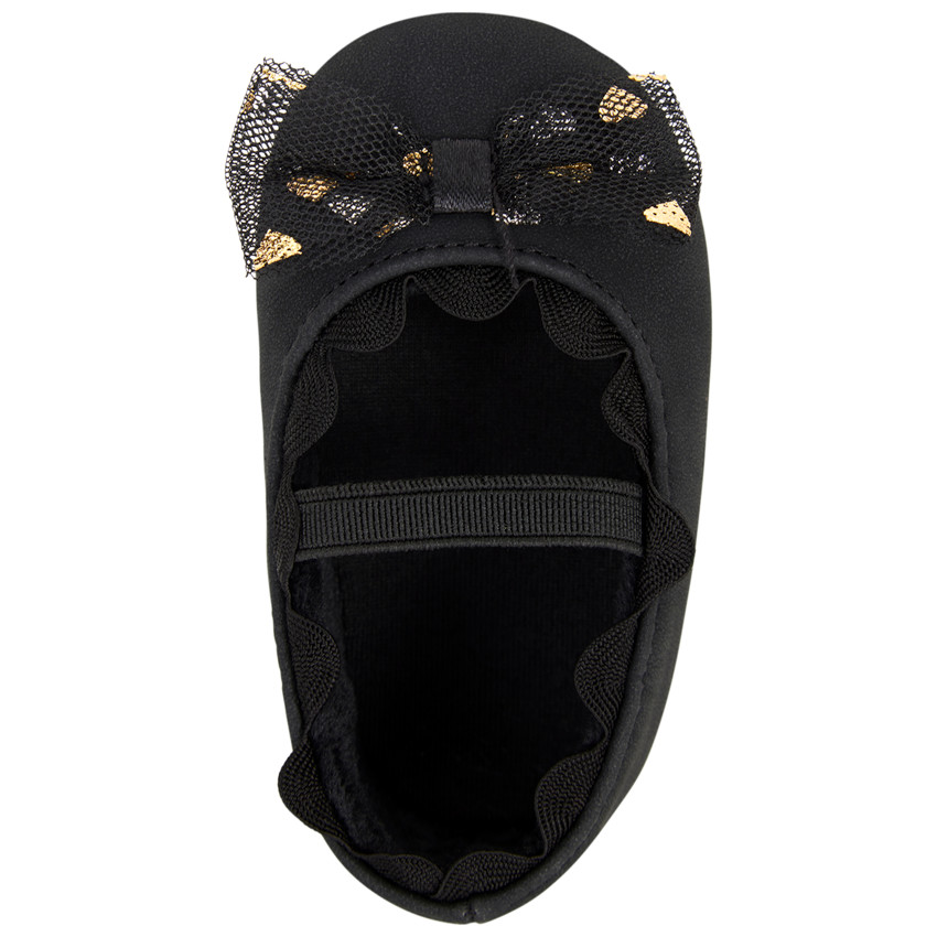 Babies avec noeud fantaisie en tulle imprimé coeurs pour bébé fille 