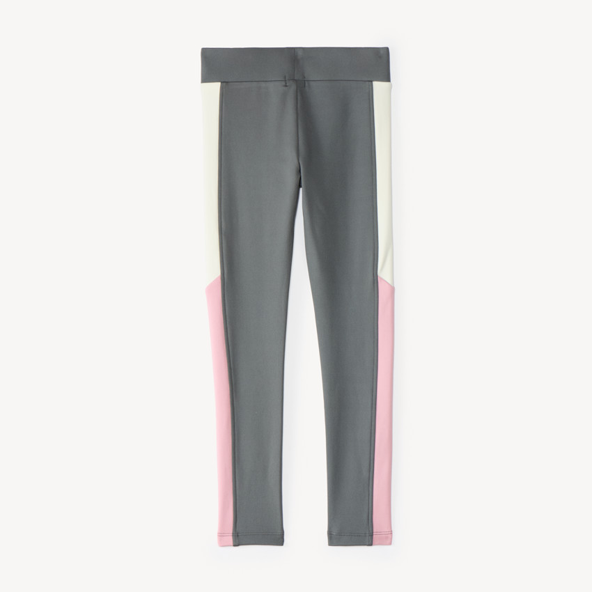 Legging fille effet colorblock 