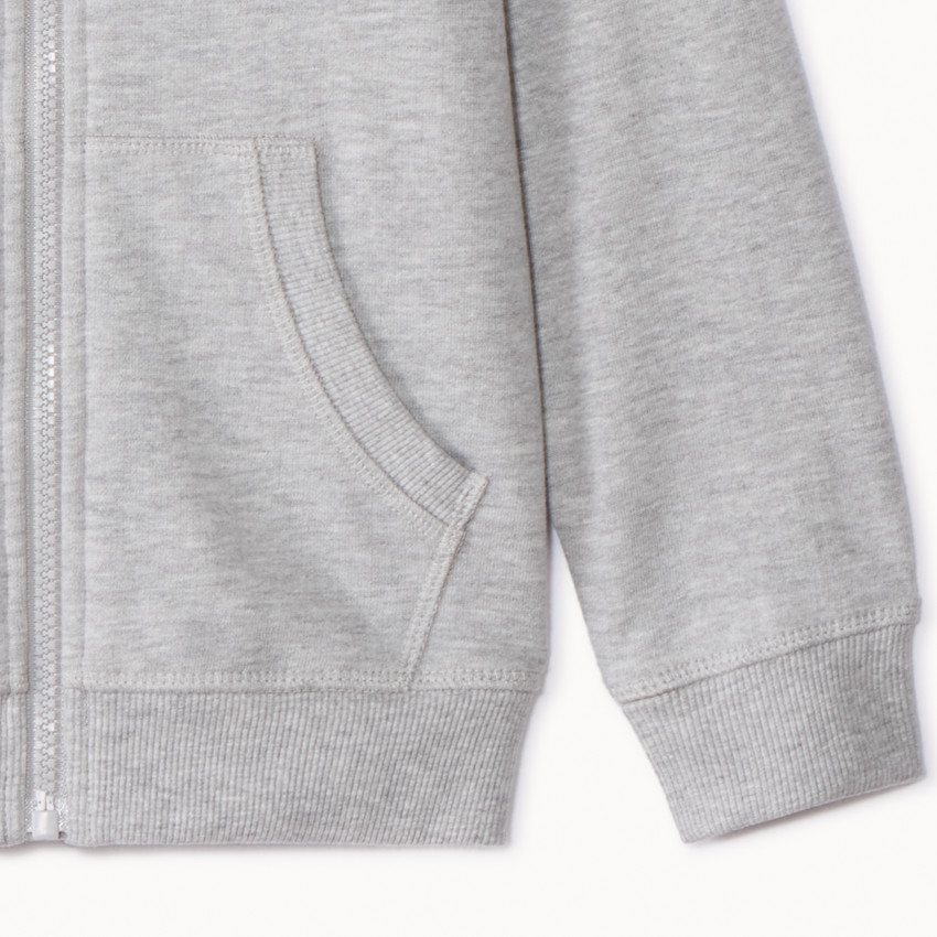 Sweatvest met kap in fleece voor jongens 