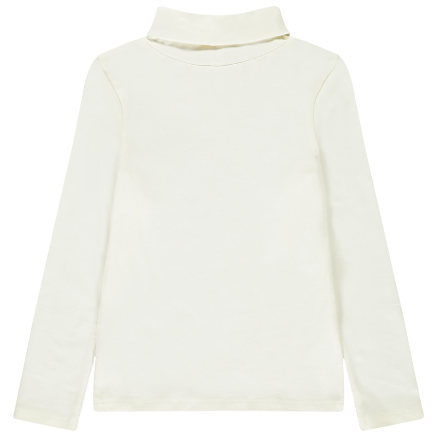 Sous-pull col roulé à print pailleté pour fille 