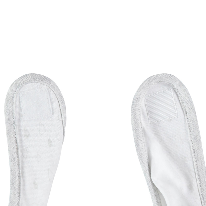 Lot de 2 bavoirs forme bandana en coton bio 