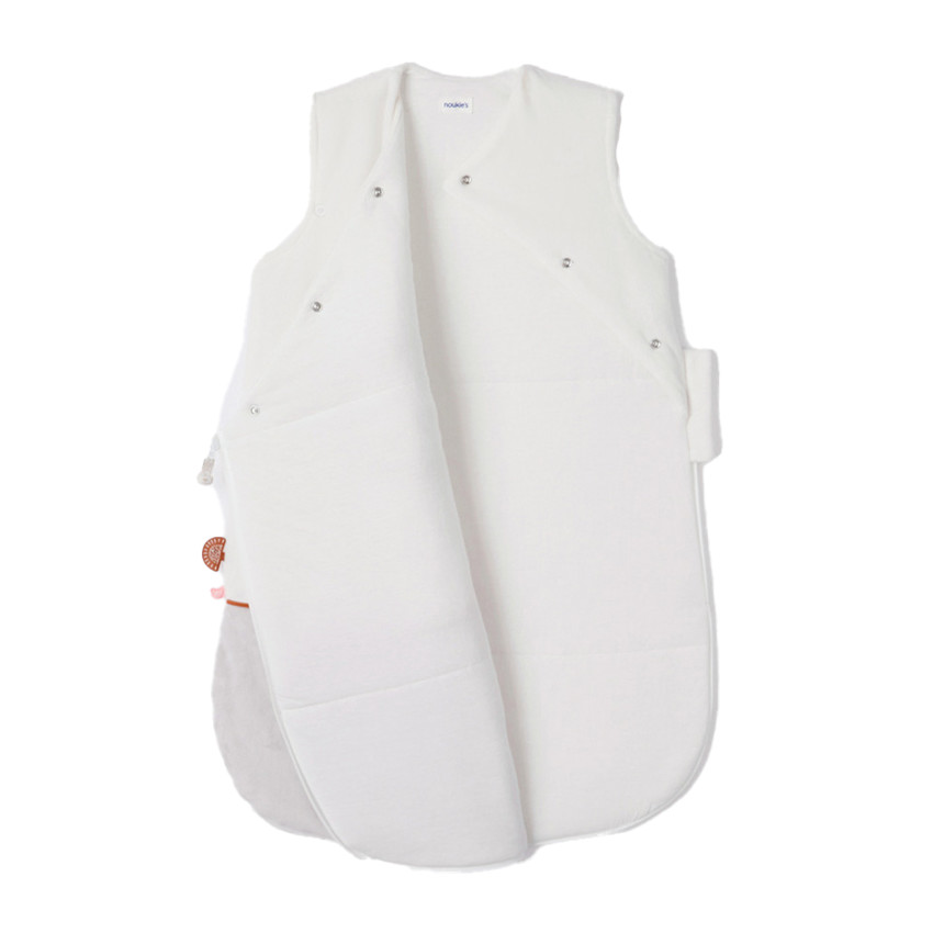 Gigoteuse sans manches en veloudoux Babou 50 cm bicolore 