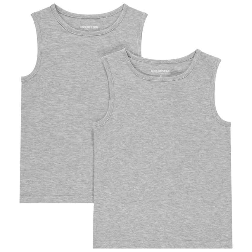 Lot de 2 maillots de corps sans manches pour garçon 