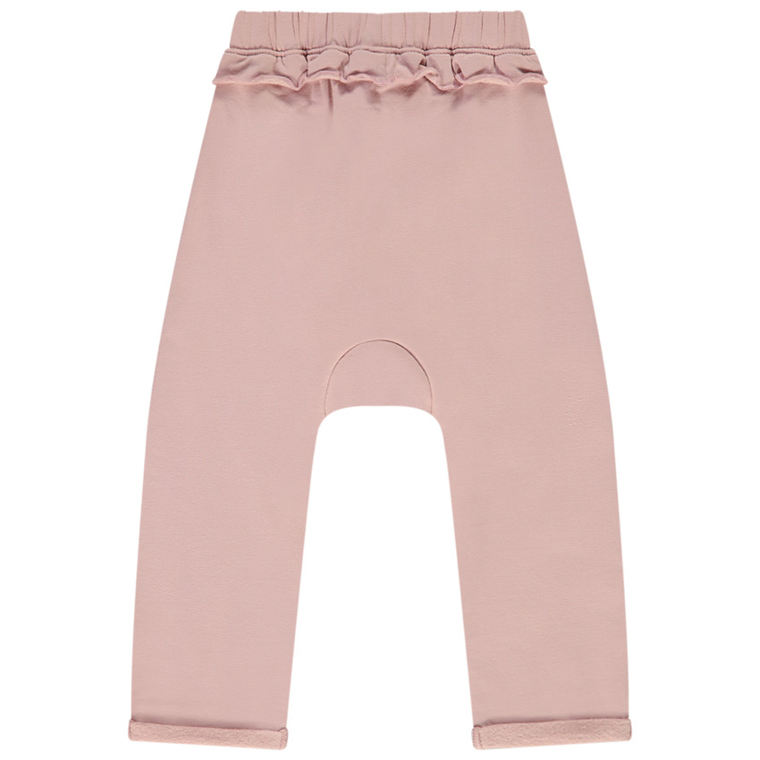 Sport in fleece met ruche voor baby meisje 