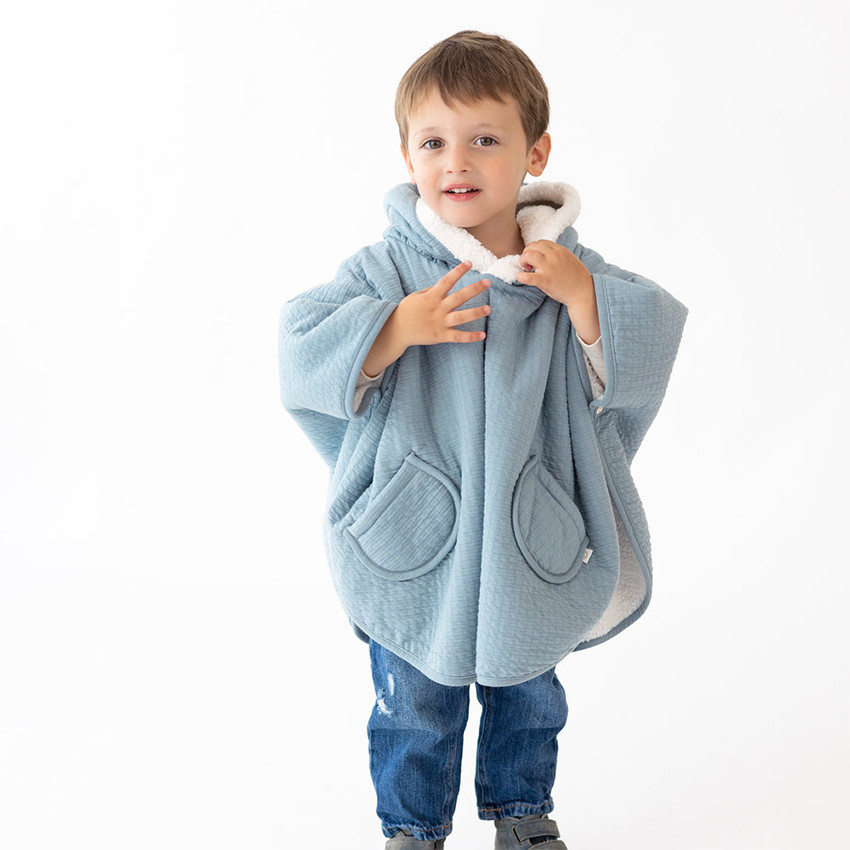 Poncho de voyage 9-36m Wonder Pady Tétra Jersey + Teddy 