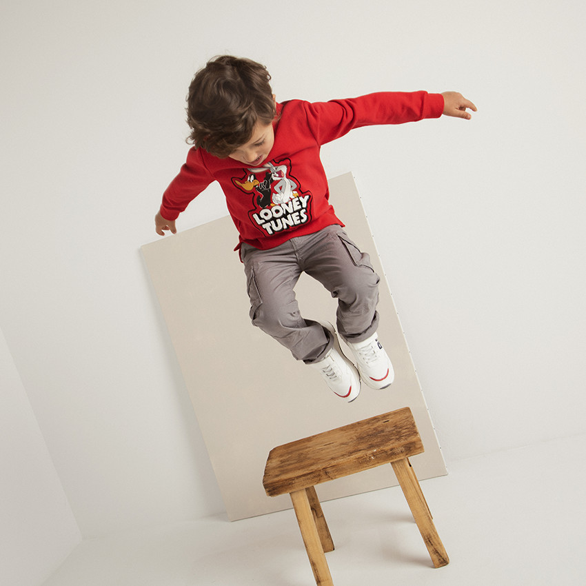 Sweat en molleton print Looney Tunes pour garçon 