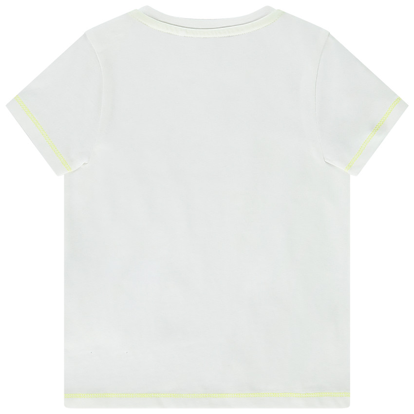 Korte mouwen T-shirt met giraffe en palmen voor baby jongen 